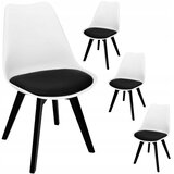 springos 4x SKANDINAVSKI STOLI ZA KUHINJO DNEVNA SOBA MODERN LEŽALNIK Z BLAZINO, (21629444) Cene