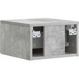  Noćni ormarić za montažu na zid Betonska siva 49 x 34,5 x 20 cm | shoptok.hr
