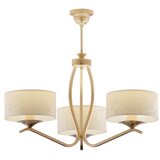 Brilagi Luster na šipci SAPHIRE 3xE27/15W/230V prečnik 66 cm krem/zlatna/patina | Eponuda.com
