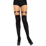 Leg Avenue Dual Strap Heart Garters 2332 Black Cene