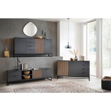 Livetastic NIZKA OMARICA barve grafita, hrast artisan | Shoptok.si