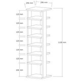 Hanah home ormar za cipele ayka walnut | ePonuda.com