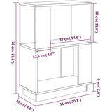 Ormarić za knjige / sobna pregrada 51 x 25 x 70 cm od borovine | shoptok.hr