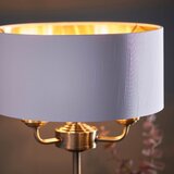  Endon 98932 - Stona lampa HIGHCLERE 3xE14/18W/230V bela/mesing, prečnik 32 cm | Eponuda.com