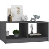  Stolić za kavu sivi 75 x 50 x 33,5 cm od masivne borovine | Eponuda.ba