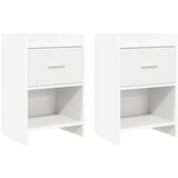  Noćni ormarići 2 pcs Bijela 40 x 30 x 60 cm Konstruirano drvo | shoptok.hr