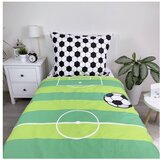 Jerry Fabrics Zelena pamučna dječja posteljina za krevet za jednu osobu 140x200 cm Football – | shoptok.hr