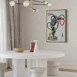  Plakat - Collage Graphic - Discus Thrower - Sculpture 40x60 Zlatni okvir | shoptok.hr