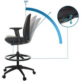 MID.YOU Pisarniški Stol Nestora Work, Črna | Shoptok.si