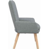  Fotelja Svijetlo siva 63 x 67 x 94 cm Tkanina i šperploča | Eponuda.ba
