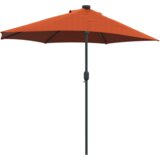  Vrtni dežnik Terakota 294 x 150 x 223 cm Poliester in jeklo, (5000160785) | Shoptok.si
