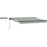  Električni zložljiv senčnik Zelena, Bela, Antracit 3,5 x 2,5 m, (5000211380) | Shoptok.si