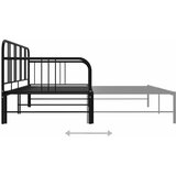  Okvir za krevet na razvlačenje crni metalni 90 x 200 cm | shoptok.hr