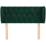  Uzglavlje s ušima tamnozeleno 103x23x78/88 cm baršunasto | shoptok.hr