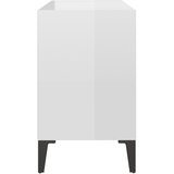 TV ormarić s metalnim nogama sjajni bijeli 69,5 x 30 x 50 cm | shoptok.hr