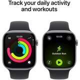 Apple Watch Series 11 GPS 46mm M/L sive MEV44ZR/A Aluminijasto ohišje barve, športni pašcek crne barve | Shoptok.si