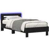  Okvir za krevet s LED svjetlom Crni hrast 80 x 200 cm - Crni hrast | shoptok.hr