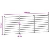 PANEL ograde 3 pcs WPC i aluminij Smeđa | shoptok.hr
