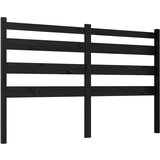 Maison Chic posteljno vzglavje - vzglavna omarica - nočna omarica črno 206x4x100 cm trdna borovina, (21705712) Cene