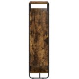  Visoka komoda Dimljeni hrast 80 x 37.5 x 144 cm Prerađeno drvo - Dimljeni hrast 80 x 37.5 x 144 cm Cijene