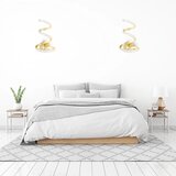 Toolight ZIDNA SVJETILJKA LED SPRING UP APP830-W ZLATNA | shoptok.hr