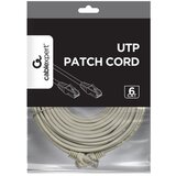 Gembird PP6U-CU-15M Mrezni kabl, CAT6 BAKARNI UTP Patch cord 15m grey Cene