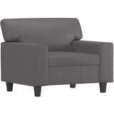 Fotelja s tabureom siva 60 cm od umjetne kože | shoptok.hr