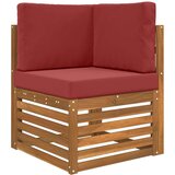  Jastuk za vanjsku sofU 3 pcs boja crnog vina Poliester - boja crnog vina 60 x 60 cm 1x sjedalo +1x naslon +1x bočna strana (3D b | shoptok.hr