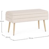BIZZOTTO Bela oblazinjena klop Olga – | Shoptok.si