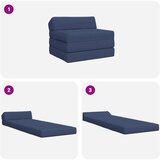 SOFA na razvlačenje Plava 200 x 70 x 10 cm Tkanina | shoptok.hr