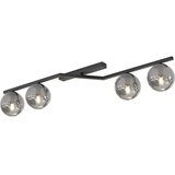  Plafonsko svetlo NATON 4xE14/10W/230V crno/zadimljeno | Eponuda.com