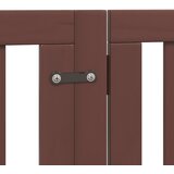  Vrata za pse s vratašcima 12 panela sklopiva 600 cm drvo topole Smeđa 50 x 90 x 2 cm | shoptok.hr