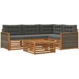  Set vanjskih sofa 5 kom. Prirodna i antracit | shoptok.hr