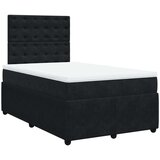 vidaXL Box spring postelja z vzmetnico črna 120x190 cm žamet, (21310045) | Shoptok.si