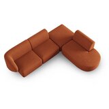 Milo Casa Kutna garnitura od šenila boja terakote (s desnim kutom/u obliku slova L) Paolo – | shoptok.hr