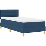  LED Box Spring Krevet s LED trakama Plava 90 x 190 cm tkanina | shoptok.hr