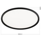 Orion LED plafonsko svetlo KANT LED/50W/230V 2700/3000/4000K prečnik 60 cm crna | Eponuda.com