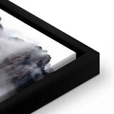 Slika - High Mountains in Mist (1-part) - Landscape of Clouds Amid Rocks 40x60 U crnom drvenom okviru | shoptok.hr