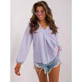 Fashion Hunters Light blue blouse with SUBLEVEL neckline | Shoptok.si