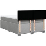 Krevet box spring s madracem svjetlosivi 140x200 cm od tkanine | shoptok.hr