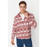Trendyol Claret Red Men Regular Fit Woodcut Plaid Shirt | Shoptok.si