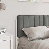  Tapecirani uzglavlje s uzglavljem Bijela i svijetlo siva 120 cm | shoptok.hr