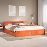 vidaXL Okvir kreveta bez madraca voštano smeđi 180x200 cm od borovine | shoptok.hr