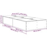  Postelja Bela Inženirski les Standardna enojna Moderna, (22052064) | Shoptok.si