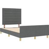  Krevetna konstrukcija Tamno siva 160 x 200 cm tkanina | shoptok.hr