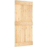 vidaXL Drsna vrata s kompletom vodil 95x210 cm trdna borovina | Shoptok.si
