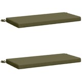  Jastučići za klupe - 2 dijela SOEST 2 kom. 100% poliester - Maslinastozelena 60 x 40 x 5 cm Melange | shoptok.hr