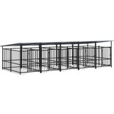  kavez za pse s krovom čelični 9,38 m² | Eponuda.com