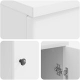  Stol Bijela visokog sjaja 142,5 x 50 x 75 cm Konstruirano drvo | shoptok.hr