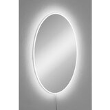 Hanah home ogledalo sa led osvetljenjem elliptical single 30x40 cm white Cene